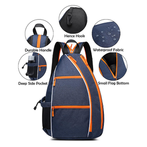Custom Pickleball Paddle Bag Adjustable <b>Sling</b> Bag Crossbody <b>Backpack</b> Custom Sports Pickleball Bags - Product Image 4