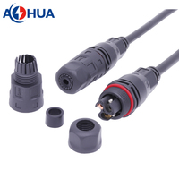Câble d'alimentation pour éclairage extérieur AHUA, connecteur LED étanche IP68 à visser M20, 4 broches