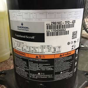 คอมเพรสเซอร์แบบสโครล HYZL Copeland รุ่น ZR61KC TFD 420 สำหรับสารทำความเย็น R22 - Product Image 1