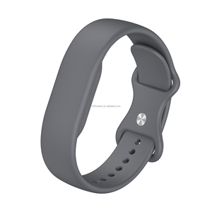 Bracelet de montre sport en silicone bicolore 17 mm avec boucle auto-agrippante, personnalisé, souple, respirant et étanche pour Fitbit Google Air - Product Image 5