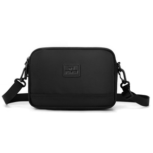 Sac messager en cuir souple pour homme avec fermeture éclair, sac à bandoulière, doublure en nylon, pochette élégante pour téléphone portable style G - Product Image 4