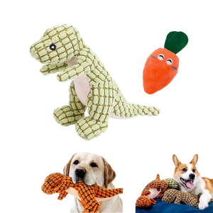 Juguete de Peluche de Dinosaurio de Dibujos Animados Ecológico de Nuevo Diseño de Fábrica al por Mayor, Muñeco de Peluche de Dinosaurio, Juguete Chirriante de Peluche de Perro - Product Image 6