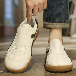 Zapatos deportivos de moda para primavera y otoño para hombre, zapatillas sin cordones, cómodos zapatos para caminar, ligeros, transpirables, diseño antideslizante, gamuza - Product Image 4