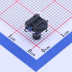 K2-1102SP-J3SC-04 Tactile Switch SMD-4P,6x6mm Switch 1.8N Vertical Mount 6mm 6mm - Product Image 2