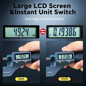 Micrómetro digital exterior GOYOJO de 0 a 25 mm de alta precisión (0,001 mm) con trinquete y salida SPC RS232 - Product Image 3