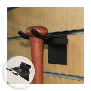 For Metal Slat Wall Mount <b>Baseball</b> Softball <b>Bat</b> Display Rack with Easy Assembly for Sports Equipment Stores - Product Image 1
