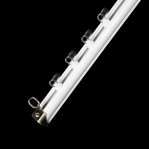 IKSUN High Quality Square Thick Aluminum Alloy Curtain Track Rail Heavy Duty Curtain Track Ceiling Aluminum Curtain Double Track - Product Image 2