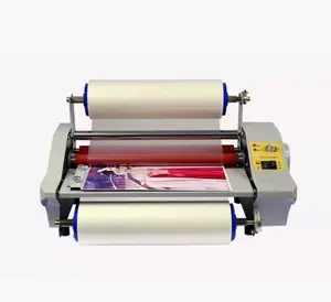 Formato A3 Calda e Fredda Rotolo Laminatore Macchina di Laminazione a Velocità Regolabile