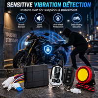 Dispositif antivol électronique pour moto GIORDON, télécommande bidirectionnelle, module d'alarme 105-125 dB avec faisceau de câblage, kit complet 12 V ABS