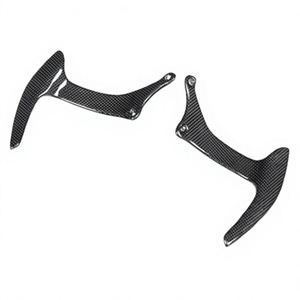 Palettes de changement de vitesse en fibre de carbone de haute qualité pour volant Ferrari F430 430 05-09 194923 194924 226930 226931 - Product Image 2