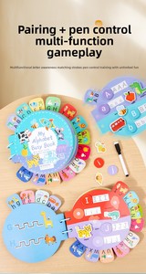 Vente en gros Éducation de la petite enfance Alphabet anglais Livre silencieux <span class=keywords><strong>Jouets</strong></span> éducatifs pour enfants <span class=keywords><strong>Image</strong></span> pour la formation au contrôle du stylo - Product Image 5