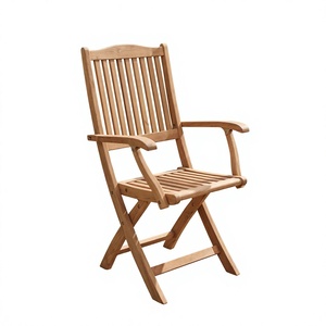 Premium Modern Durable <b>Foldable</b> Eco-Friendly Waterproof Teak Outdoor <b>Dining</b> Reclining <b>Chair</b> Portable Home Furniture Home Office - Product Image 2
