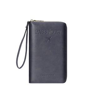 Nuevo Diseño, Porta Pasaportes de Gran Capacidad, con Bloqueo RFID, Impermeable, de PU y Poliéster, Organizador de Viaje con Cierre, para Documentos de Embarque - Product Image 3