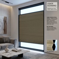 [Uniquement Tissu] Tissu Haut de Gamme Personnalisé ODM/OEM pour Stores Plissés Verticaux Nid d'Abeille pour Fenêtre