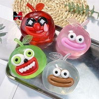 Nouvelles Explosions Créatives Drôles Mignonnes et Originales : Balle Anti-Stress en Forme de Pomme Vaseline à Presser, Cadeau DIY pour la Décompression