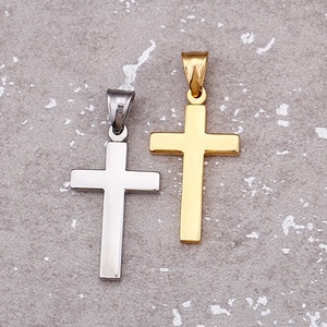 Vente en Gros de Jésus <span class=keywords><strong>Christ</strong></span> Hommes Femmes Religion Collier en Acier Inoxydable Plaqué Or Argent Pendentif Croix - Product Image 6