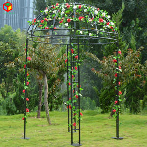 Padiglione Rotondo per Matrimoni Indiani, Palki Doli per l'Ingresso della Splendida <span class=keywords><strong>Sposa</strong></span>, Gazebo a Cupola Classico Ispirato - Metallo Durevole ed Elegante - Product Image 3