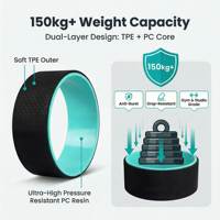 Roue de yoga antidérapante en TPE avec noyau intérieur en PC durable, couleur et logo personnalisés, roue de Pilates pour la relaxation musculaire et le remodelage corporel