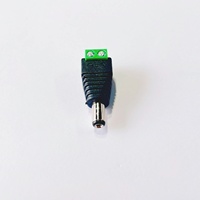 Connecteur d'alimentation mâle DC 5,5*2,1 mm en PVC, borne en bronze, connecteur BNC, vente en gros directe usine