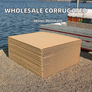 Cartón Corrugado de Papel Kraft Recubierto de Almidón Multicapa, Impermeable y Reciclable, para Empaques, Venta al Por Mayor de Fábrica - Product Image 2
