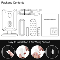 KMV Wireless Split PIR Motion Sensor Doorbell, Welcome Chime & Security Alarm