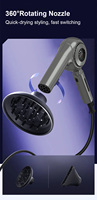 Aksesoris Pengering Rambut Dc Gun 1800 Watt Chrome Wave Solano Produsen Italia General Electric Suku Cadang Hard Top untuk Pengering