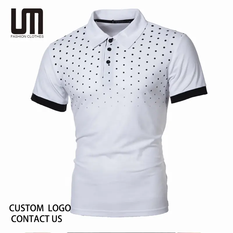 Liu Ming Cheap Wholesale 2023 Spring New Men Casual Printed Buttons Slim Fit Tops Business Plus Size T Shirts