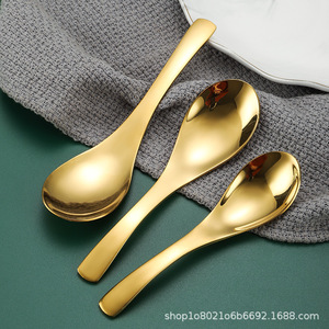 Cuchara de acero inoxidable 304, cuchara de fondo redondo engrosada para arroz, cuchara para patatas, cuchara Palace para restaurantes chinos, comedores estudiantiles - Product Image 5