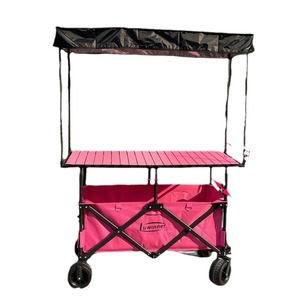 Carrito Plegable con Dimensiones <span class=keywords><strong>de</strong></span> 110x60x60 cm, Mesa Grande, Toldo, Capacidad <span class=keywords><strong>de</strong></span> Carga <span class=keywords><strong>de</strong></span> 200 kg, para <span class=keywords><strong>Camping</strong></span> y Servicio <span class=keywords><strong>de</strong></span> Comida - Product Image 5