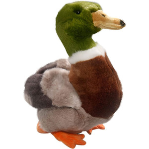 7312 Peluche Realistico di Anatra Selvatica Mallard, Giocattolo Animale Imbottito, Regalo Ideale per Decorazione Casa - Product Image 1