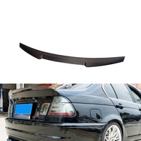 Aileron arrière style M3 en fibre de carbone pour BMW E46 Série 3 berline 1998-2005, becquet de coffre noir brillant