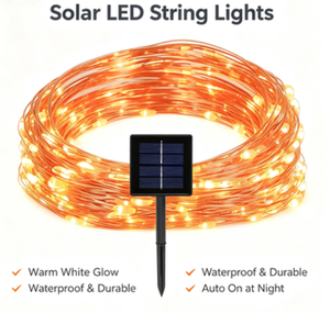 <span class=keywords><strong>Guirlande</strong></span> <span class=keywords><strong>lumineuse</strong></span> solaire à 100 LED en forme de fleurs, étanche, pour l'extérieur, lumières décoratives pour la cour, le jardin, les paysages de vacances - Product Image 5