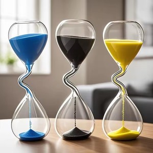 Sablier créatif en verre, artisanat sans minuterie, cadeaux - Product Image 1