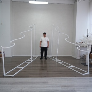 Telón de Fondo Personalizado con Forma de Ola para Arco de Boda, Panel de Tela para Decoración de Escenario de Ceremonia - Product Image 1