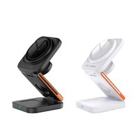 Chargeur sans fil pliable 3 en 1, station de charge magnétique multifonctionnelle