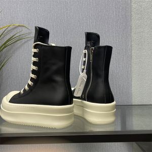Botas de Invierno de Lujo para Hombre, Marca Owens, de Cuero Genuino, con Suela Gruesa y Cremallera, con Cordones, que Aumentan la Altura - Product Image 3
