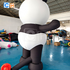 Pandas géants gonflables de modèle d'animaux de dessin animé de décoration extérieure - Product Image 5