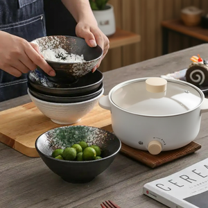 Marmite Électrique Multifonction 1000W à 2 Niveaux de Puissance, 5L, Antiadhésive, pour <span class=keywords><strong>Fondue</strong></span>, Usage Domestique, avec Support en Langue Néerlandaise, pour 2 à 6 Personnes - Product Image 5