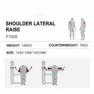 Machine d'entraînement musculaire de haute qualité, populaire, de qualité commerciale, machine à épaules, machine à levée latérale, poids de 70 kg - Product Image 2