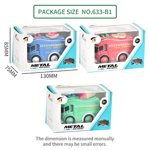 Véhicules jouets à friction en alliage, petit camion de dessin animé à inertie, camionnette, modèle de voiture jouet pour enfants, jeu de rôle, jeu de simulation - Product Image 6