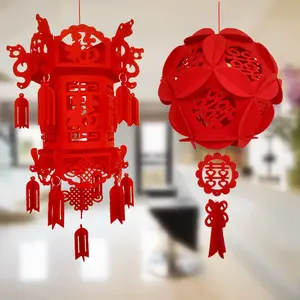 Chinese Felt Lantern Wholesale For Chinese New Year Festival Wedding Celebration Decoration