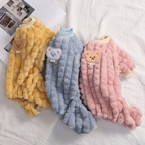Pakaian anjing flanel hangat musim dingin, pakaian anjing tebal pabrik kucing kaki Empat - Product Image 4