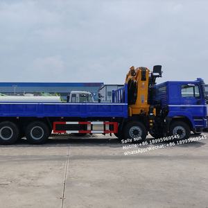 شاكمان 8x4 XZMG sqzz28ton 30Ton ثقيلة قابلة للطي 560 رافعات شاحنات مستعملة حفر شاحنات مثبتة برافعة - Product Image 4