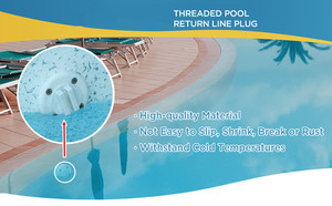 SP1022C Tubería de fugas de plástico blanco y tapón de alcantarillado Accesorios de <span class=keywords><strong>piscina</strong></span> para limpiador de piscinas - Product Image 4