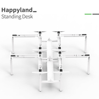 3BF3A-W-T Table d'ordinateur électrique à hauteur réglable en forme de T Cadre de bureau ergonomique personnalisé Poste de travail Bureau du personnel