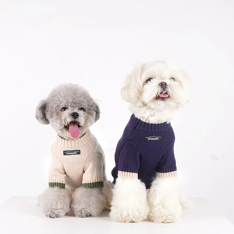 SHUMON Classic Knitwear Sweater Coat Soft Warm Pup Dogs Shirt spring Pet Dog Cat Clothes Puppy Costumes