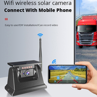 Caméra de tableau de bord à énergie solaire magnétique Système de sauvegarde de sécurité étanche sans fil WIFI Caméra de voiture à énergie solaire pour voiture camion Rv remorque
