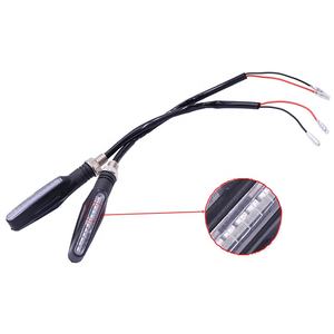 Luci LED DRL 12V con Indicatori di Direzione Sequenziali, <span class=keywords><strong>Lampada</strong></span> Indicatore per Moto con Luce Gialla per Parte Anteriore - Product Image 4