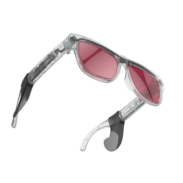 AI Smart Glasses with 8MP HD Camera Voice and Touch Color Changing Transparent Smart Glasses Translator