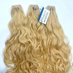 Grande vente de mèches de cheveux humains, fournisseurs de cheveux bruts, Deep Wave # Extensions de cheveux naturels couleur 613, 100% cheveux vietnamiens naturels, longueur 6-36 pouces - Product Image 2